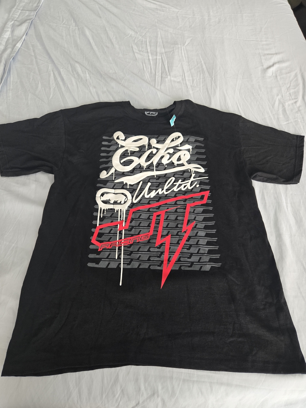Ecko Unlimited Men’s Black Graphic Logo Tee Size Large 16BX0437